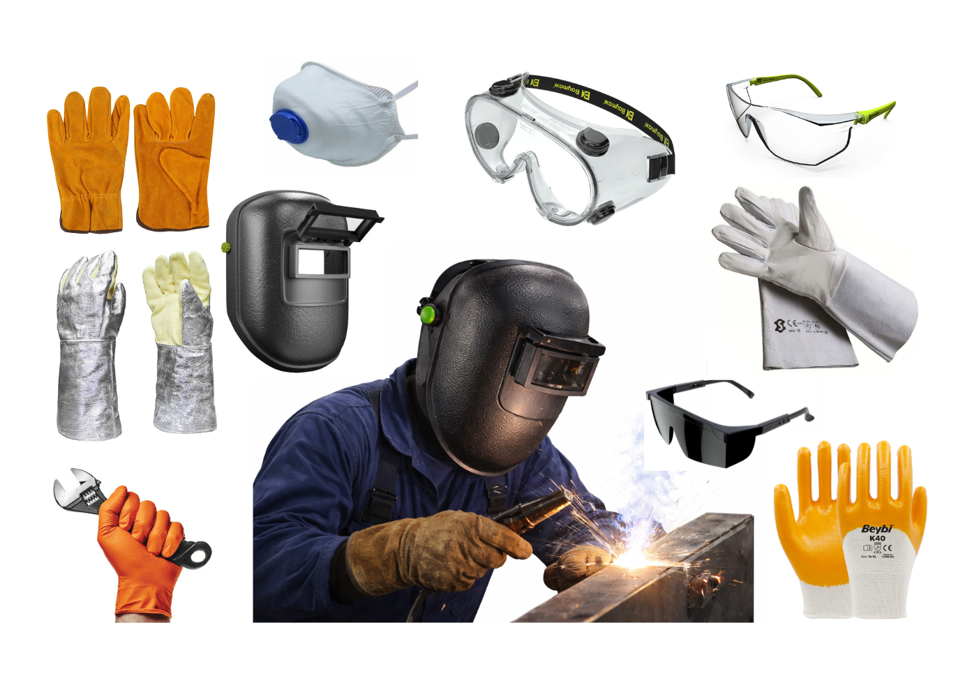 SAFTY GLOVES & FACE PROTECTORS