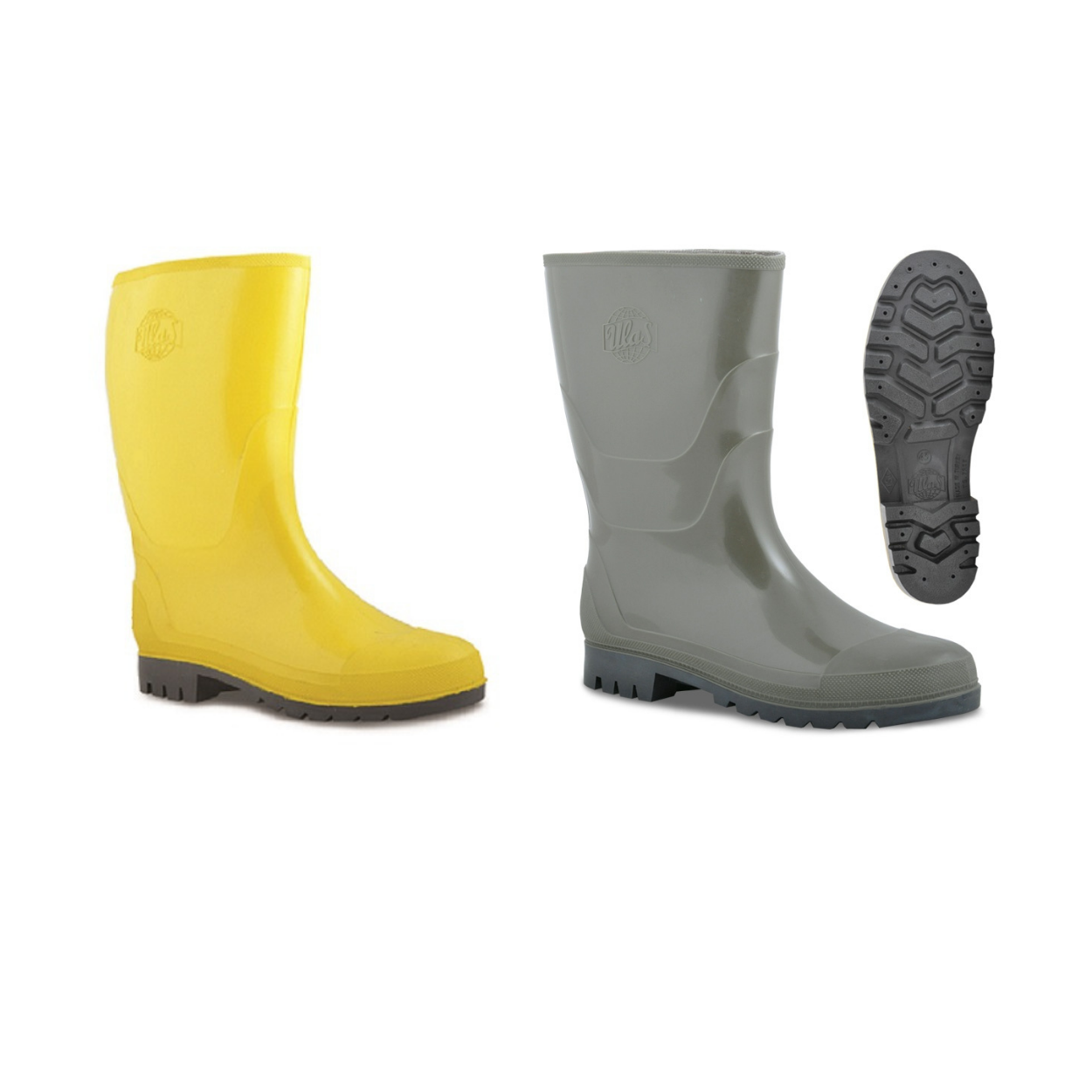 Yellow Boots & Khaki Green Boots