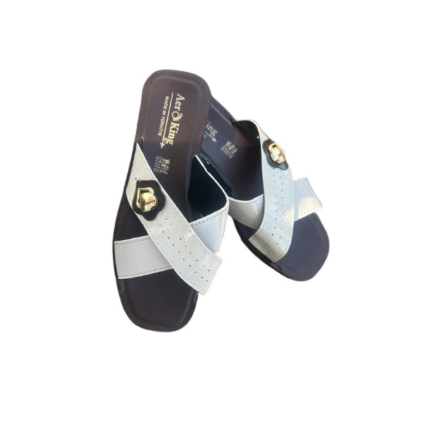 Glittery Embellished Slippers 045