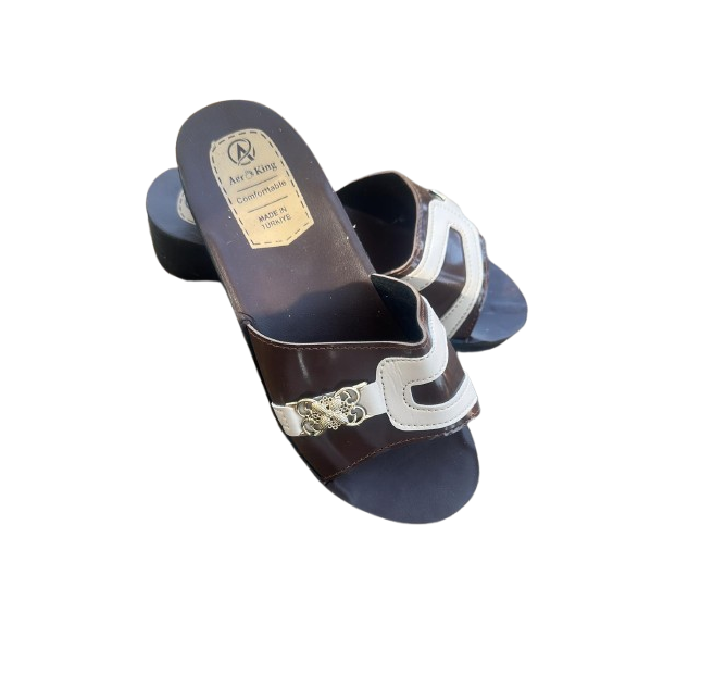 Glittery Embellished Slippers 035