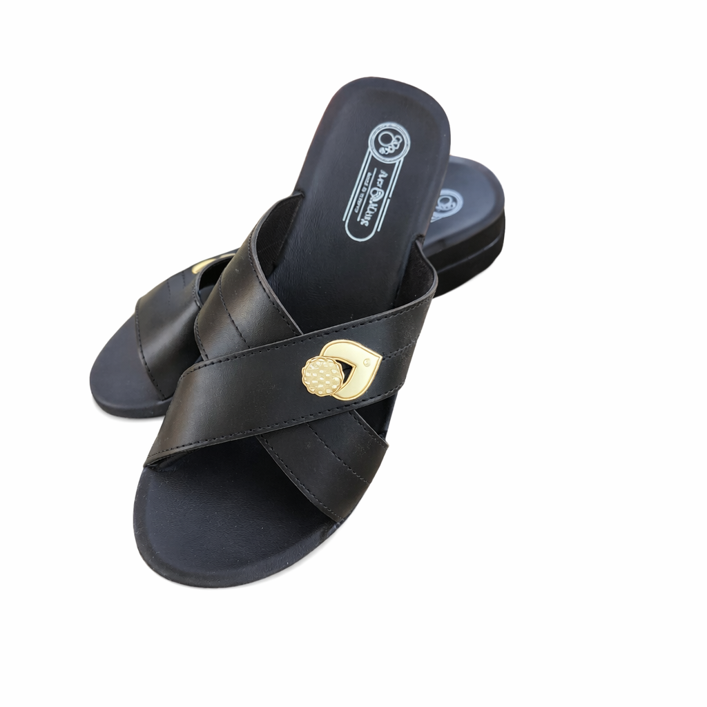 Glittery Embellished Slippers 079