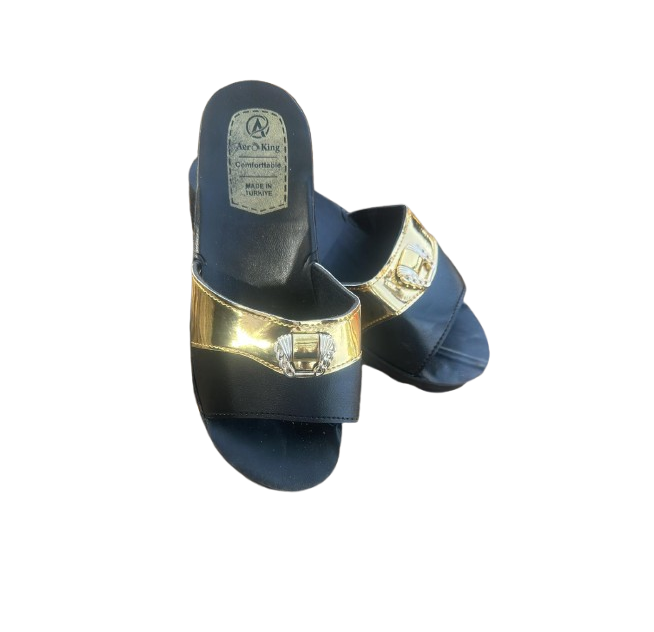 Glittery Embellished Slippers 034