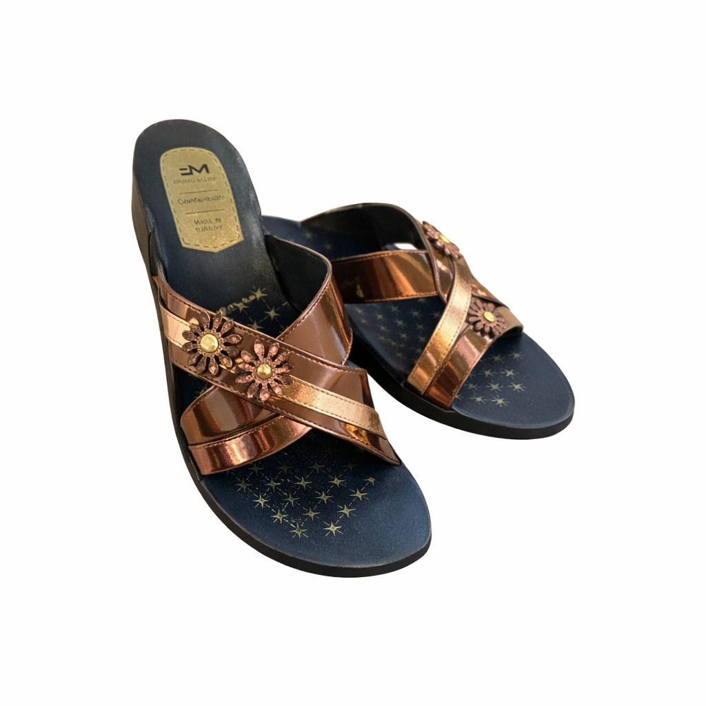 Glittery Embellished Slippers 068