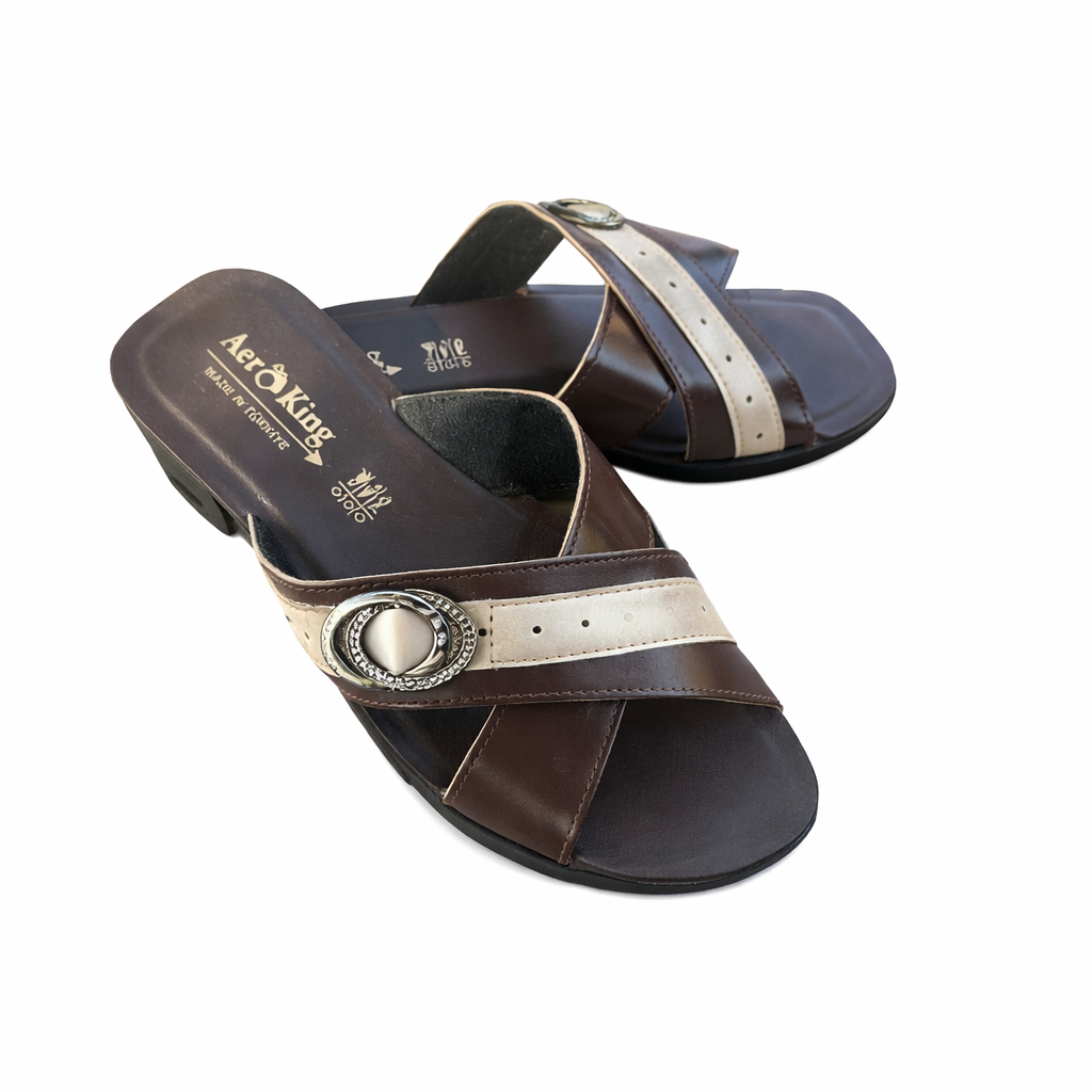 Glittery Embellished Slippers 080