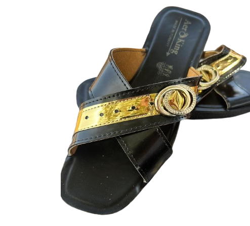 Glittery Embellished Slippers 051