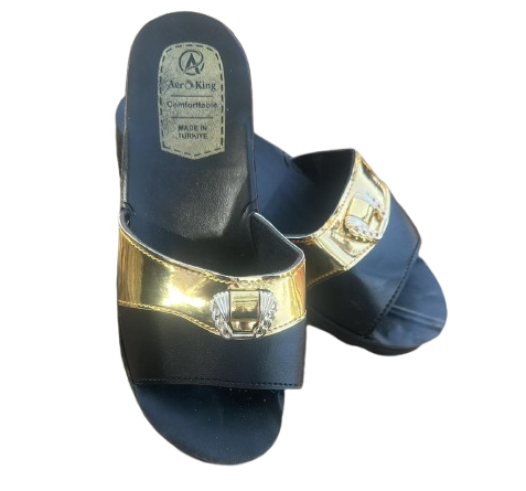 Glittery Embellished Slippers 039