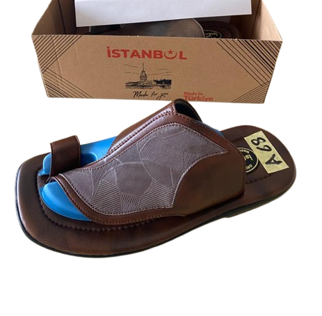 Leather Men's Slippers 060