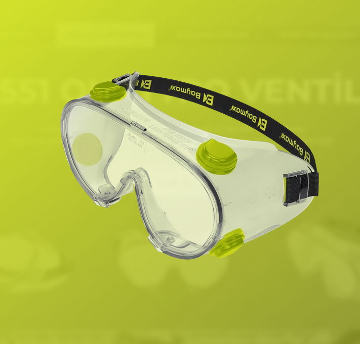 Quattro Ventilated Transparent Protective Goggles