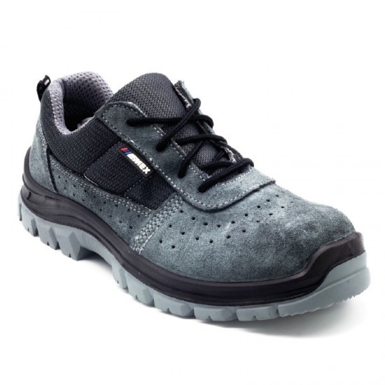 Emex Madrid S1030 Suede Grey Steel Toe Safety Shoe S1
