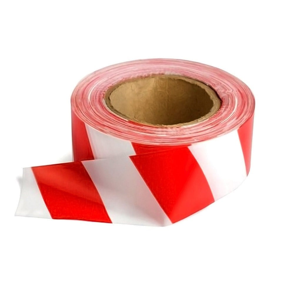 Safety Tape Warning Tape 500 meters Red-White and Yellow-Black