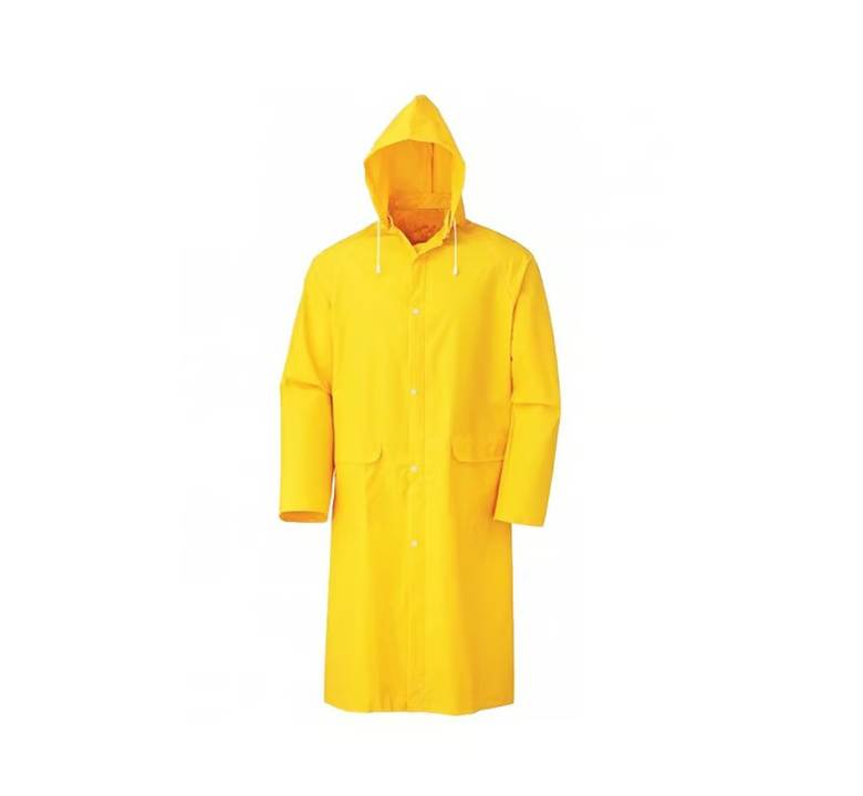 Yellow Raincoat (Snap Button Closure)